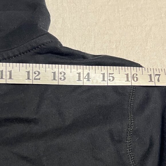 Ralph Lauren Jeans Co Women’s Black Zip Hoodie Size L Floral Hood 100% Cotton - Picture 7 of 7